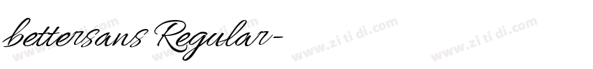 bettersans Regular字体转换 bettersans Regular字体转换